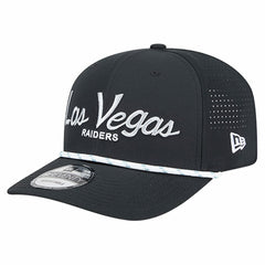 Las Vegas Raiders New Era Script 9SEVENTY Adjustable Hat Black