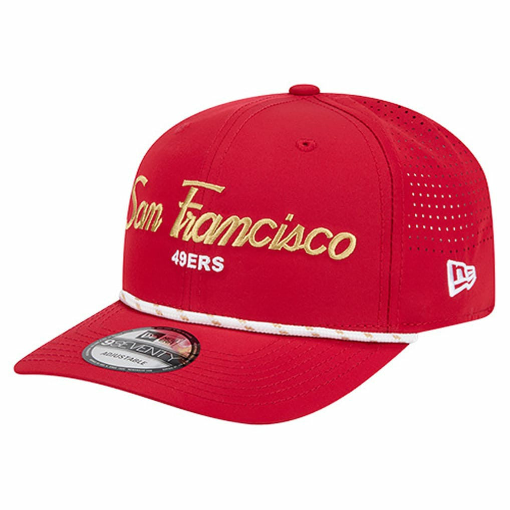 San Francisco 49ers New Era Script 9SEVENTY Adjustable Hat Scarlet