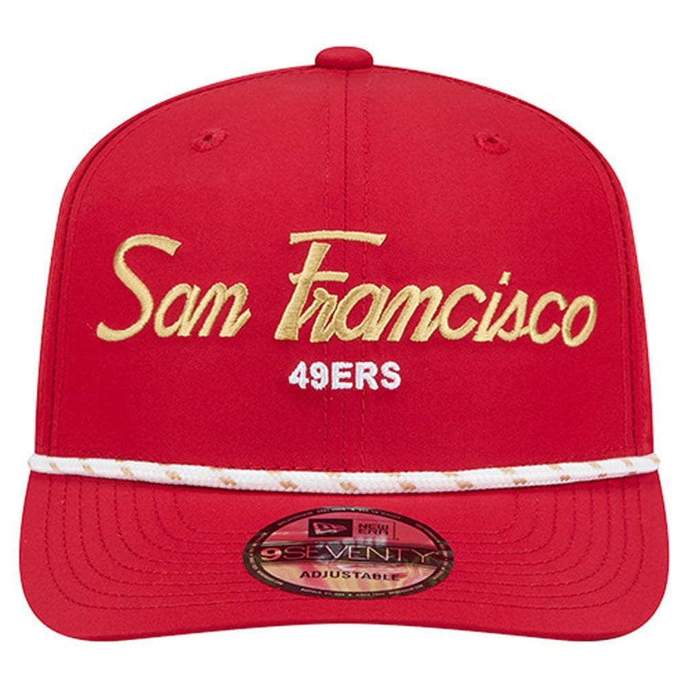 San Francisco 49ers New Era Script 9SEVENTY Adjustable Hat Scarlet
