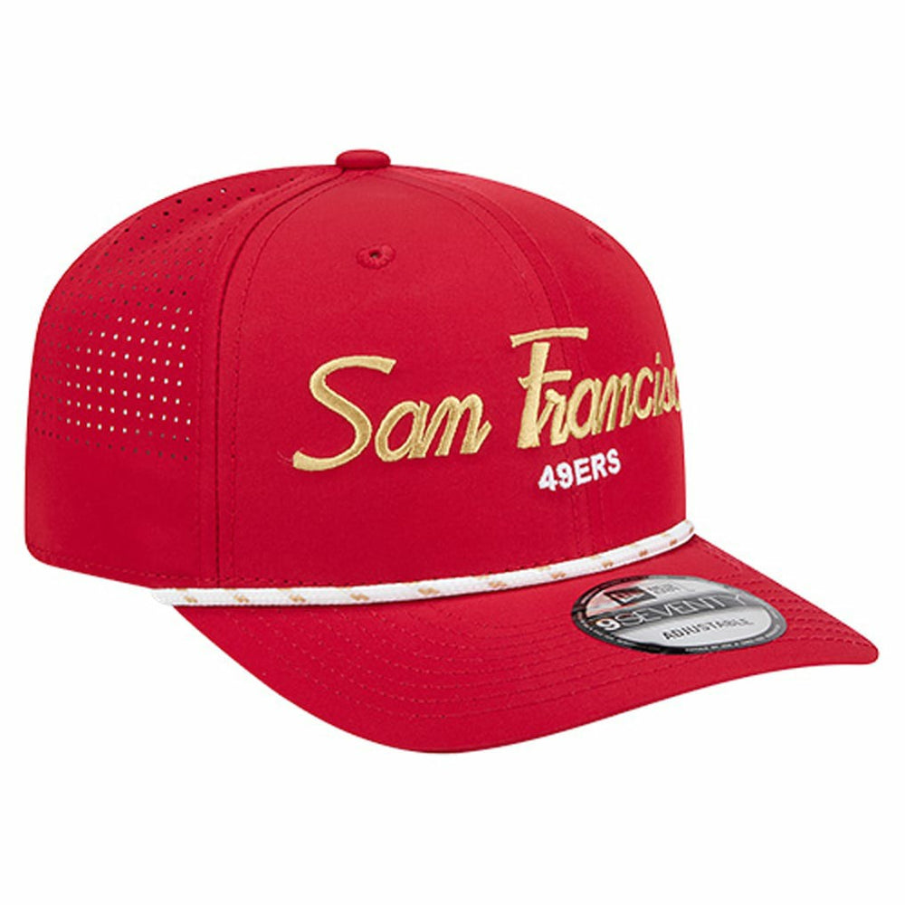 San Francisco 49ers New Era Script 9SEVENTY Adjustable Hat Scarlet