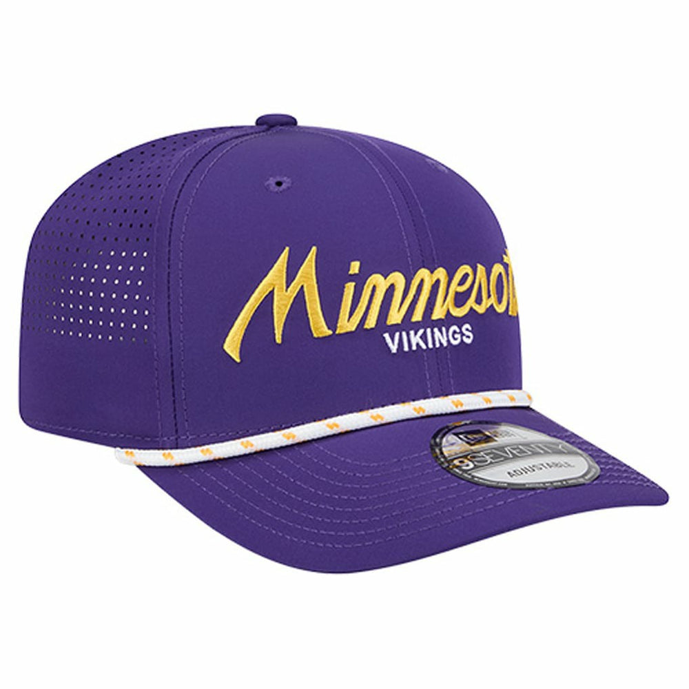 Minnesota Vikings New Era Script 9SEVENTY Adjustable Hat Purple