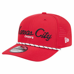 Kansas City Chiefs New Era Script 9SEVENTY Adjustable Hat Red
