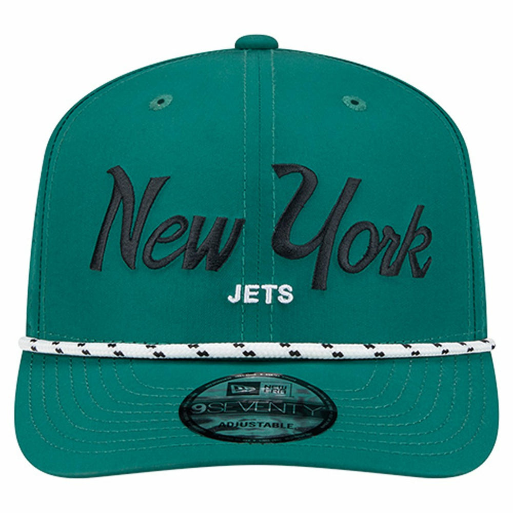 New York Jets New Era Script 9SEVENTY Adjustable Hat Green
