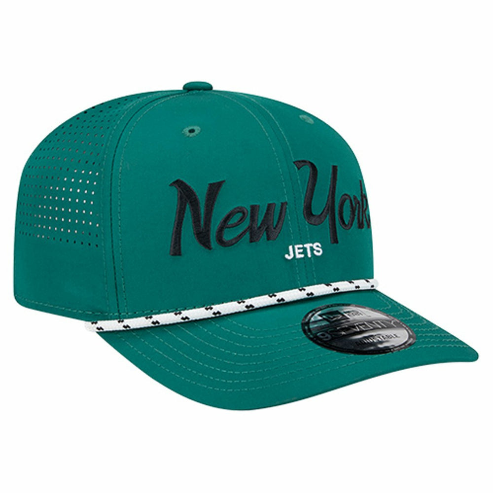 New York Jets New Era Script 9SEVENTY Adjustable Hat Green