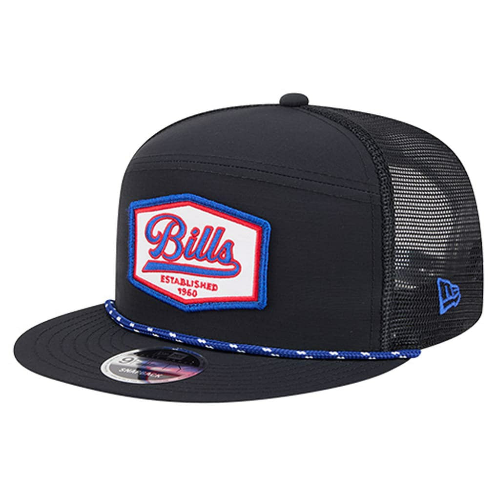 Buffalo Bills New Era Ripstop Patch 9FIFTY Split Panel Snapback Hat Black