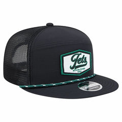 New York Jets New Era Ripstop Patch 9FIFTY Split Panel Snapback Hat Black