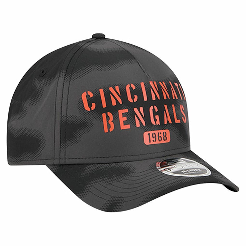 Cincinnati Bengals New Era Halftone Camo 9FORTY Hat Gray