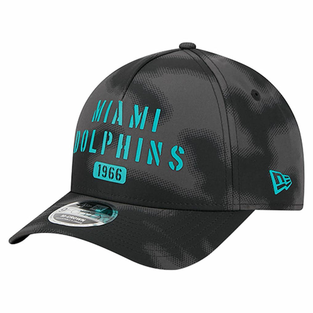Miami Dolphins New Era Halftone Camo 9FORTY Hat Gray