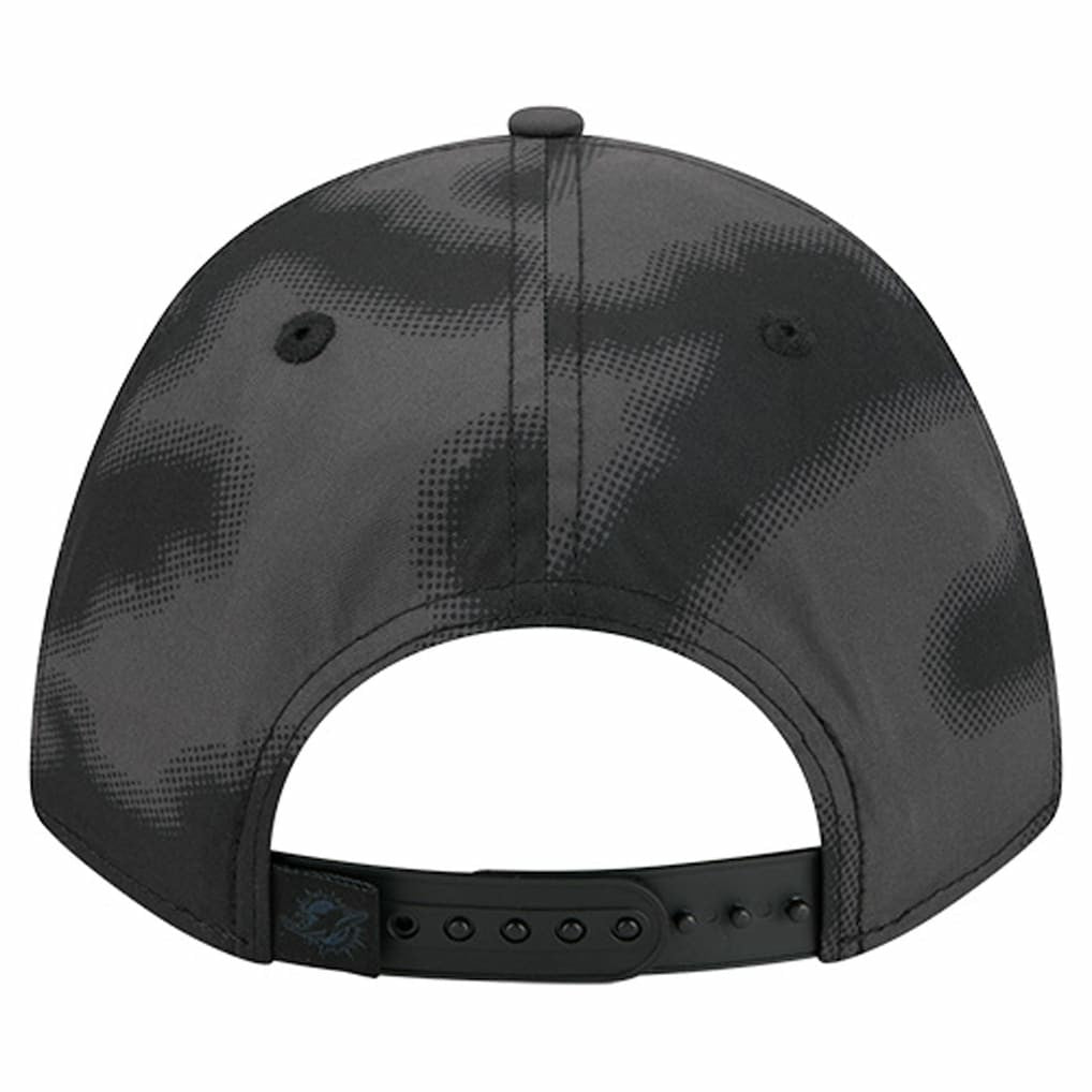 Miami Dolphins New Era Halftone Camo 9FORTY Hat Gray