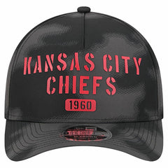 Kansas City Chiefs New Era Halftone Camo 9FORTY Hat Gray