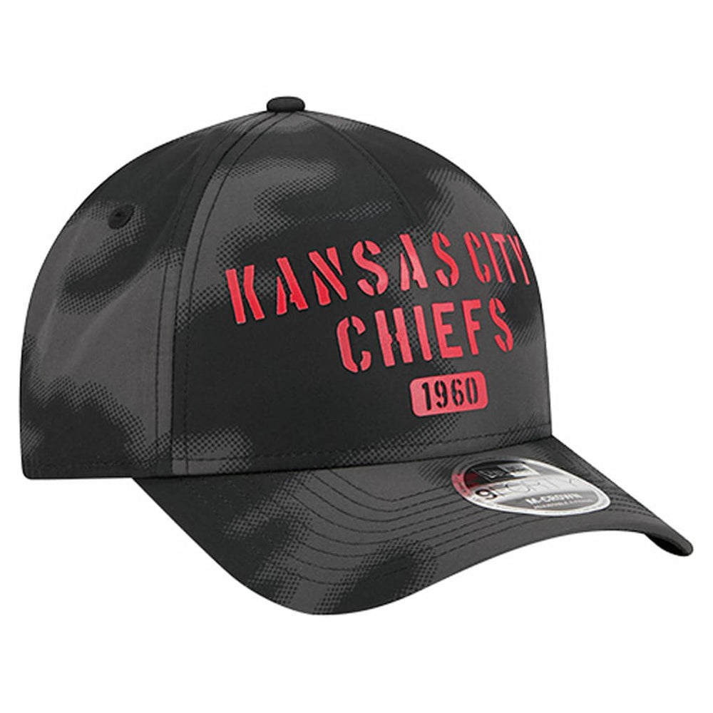 Kansas City Chiefs New Era Halftone Camo 9FORTY Hat Gray