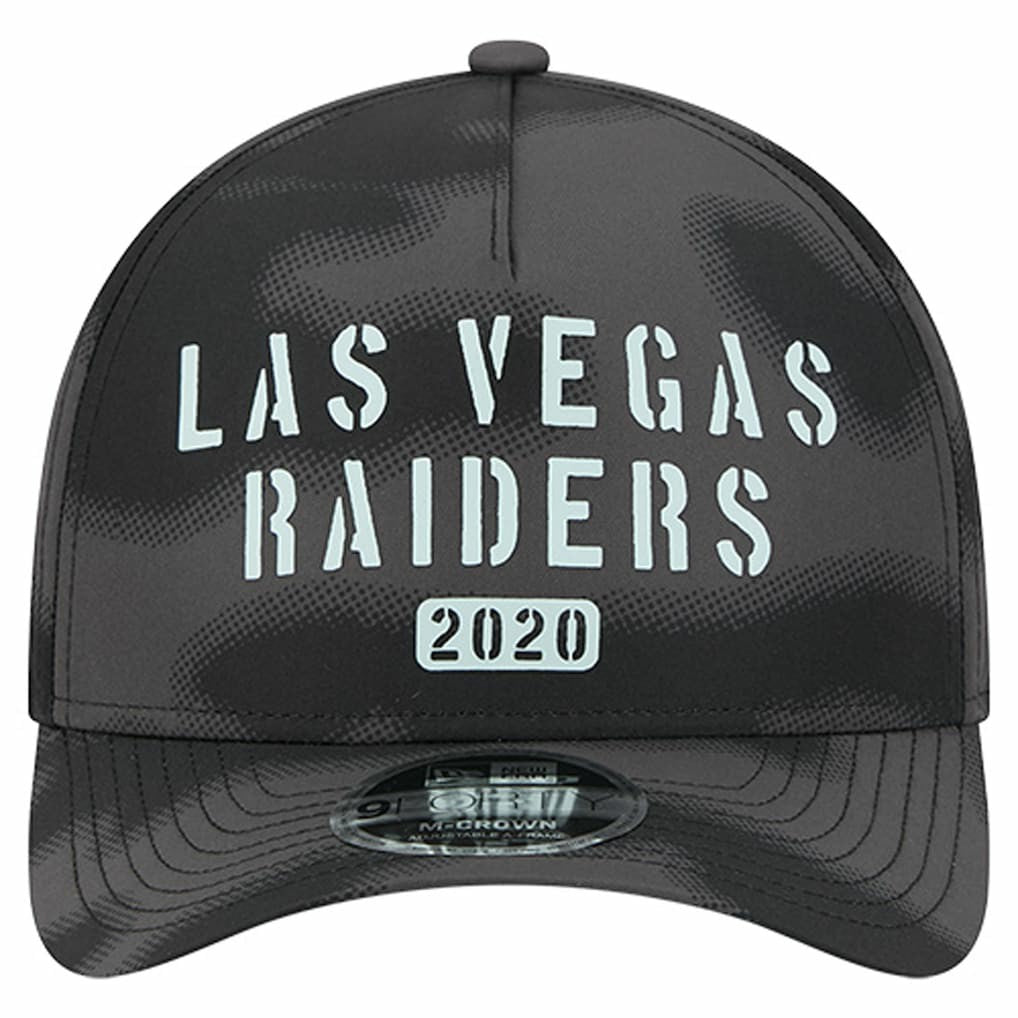 Las Vegas Raiders New Era Halftone Camo 9FORTY Hat Gray
