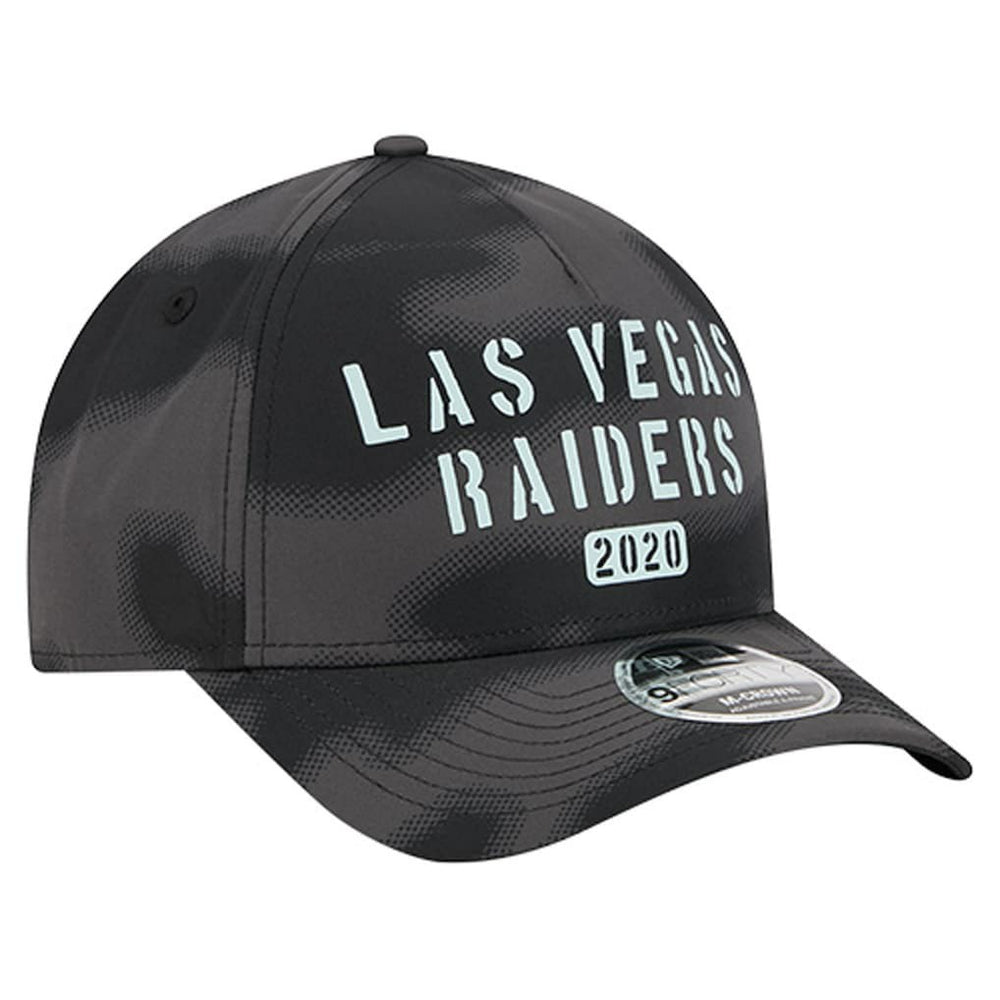 Las Vegas Raiders New Era Halftone Camo 9FORTY Hat Gray