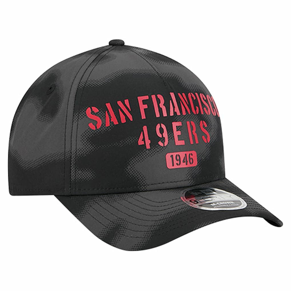 San Francisco 49ers New Era Halftone Camo 9FORTY Hat Gray