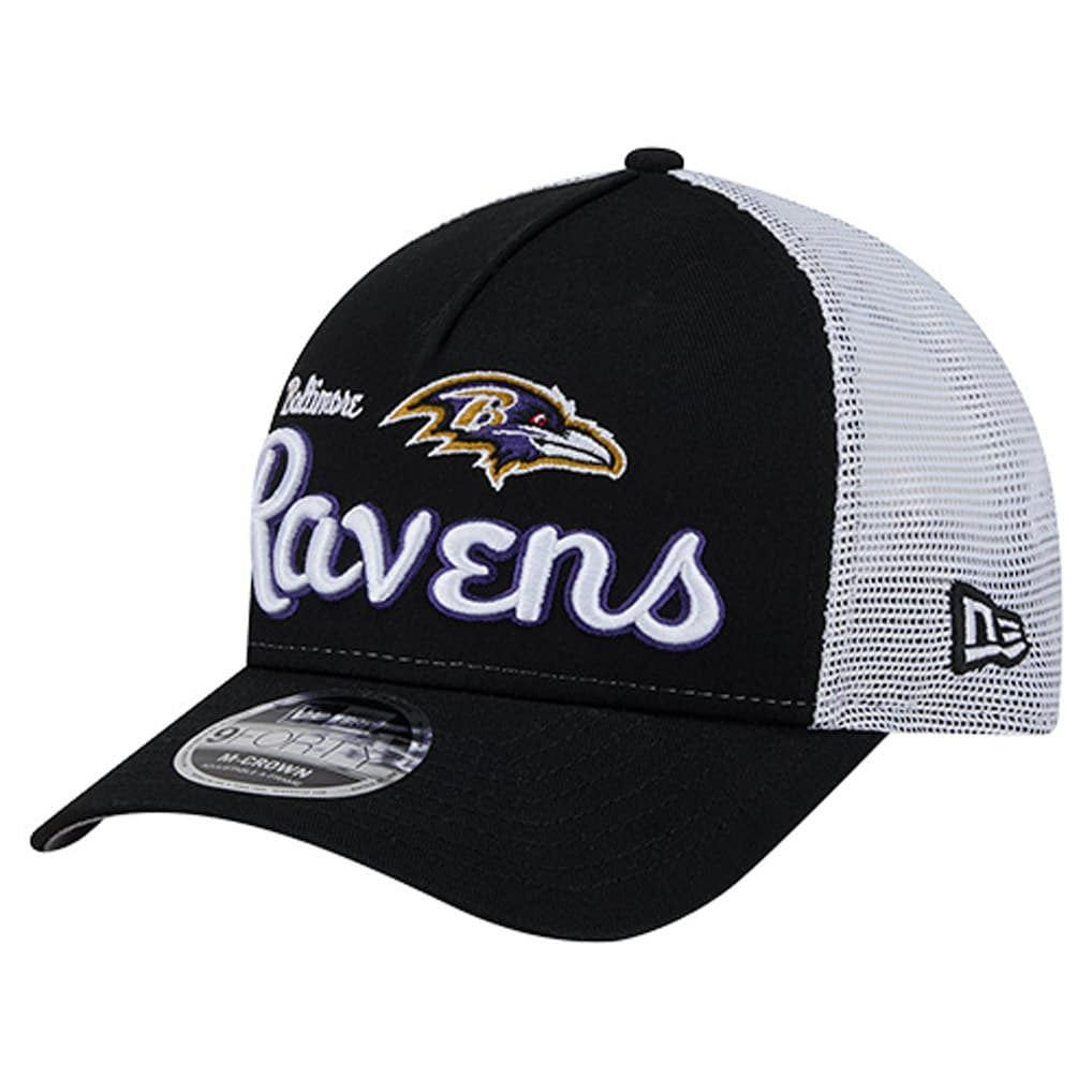 Baltimore Ravens New Era Side Lines 9FORTY Adjustable Hat Black