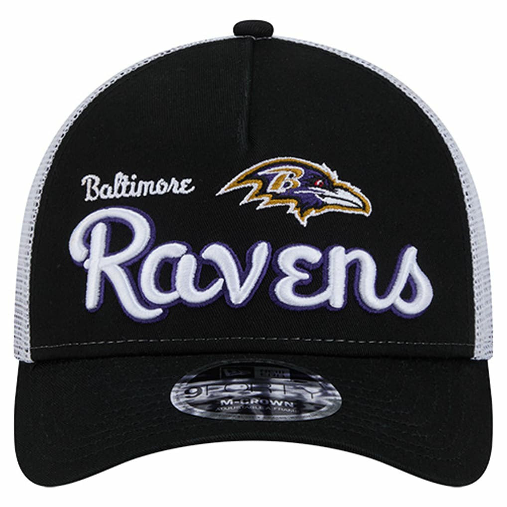 Baltimore Ravens New Era Side Lines 9FORTY Adjustable Hat Black