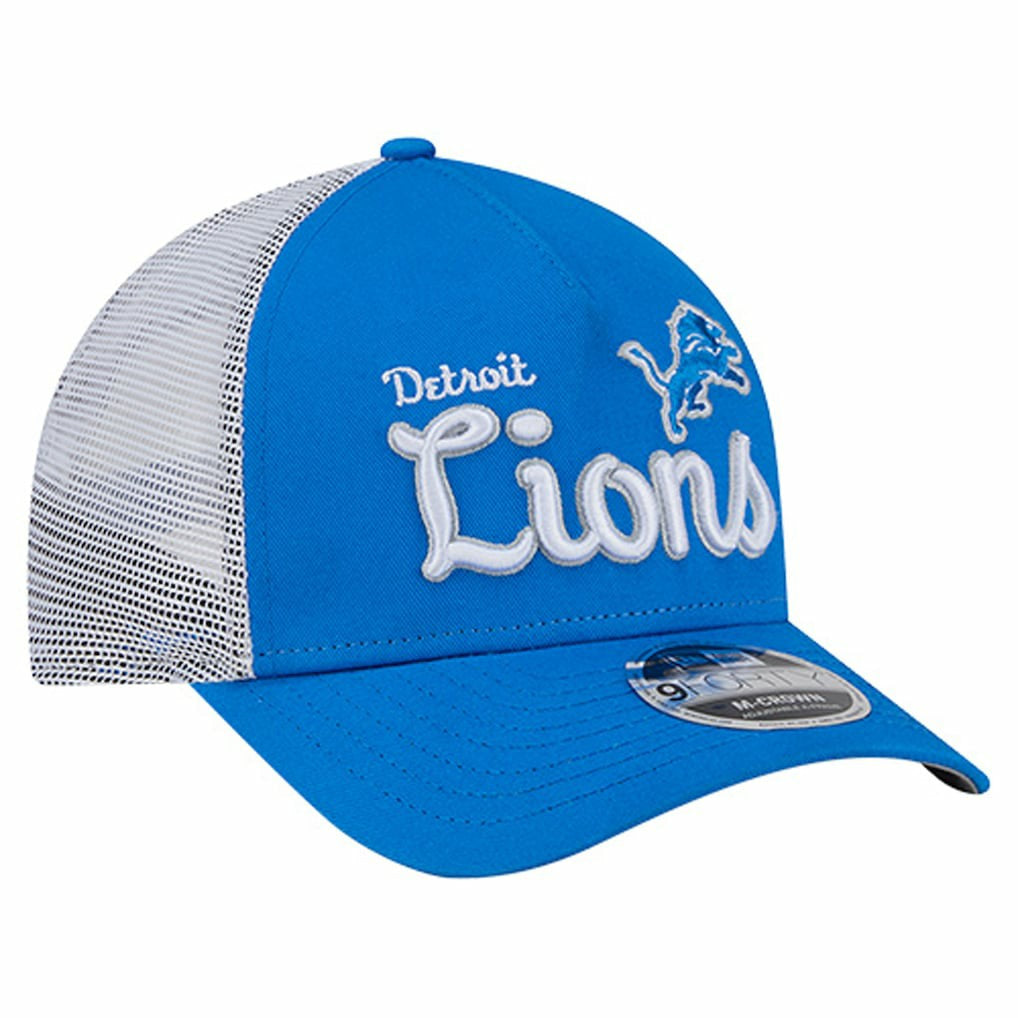 Detroit Lions New Era Side Lines 9FORTY Adjustable Hat Blue