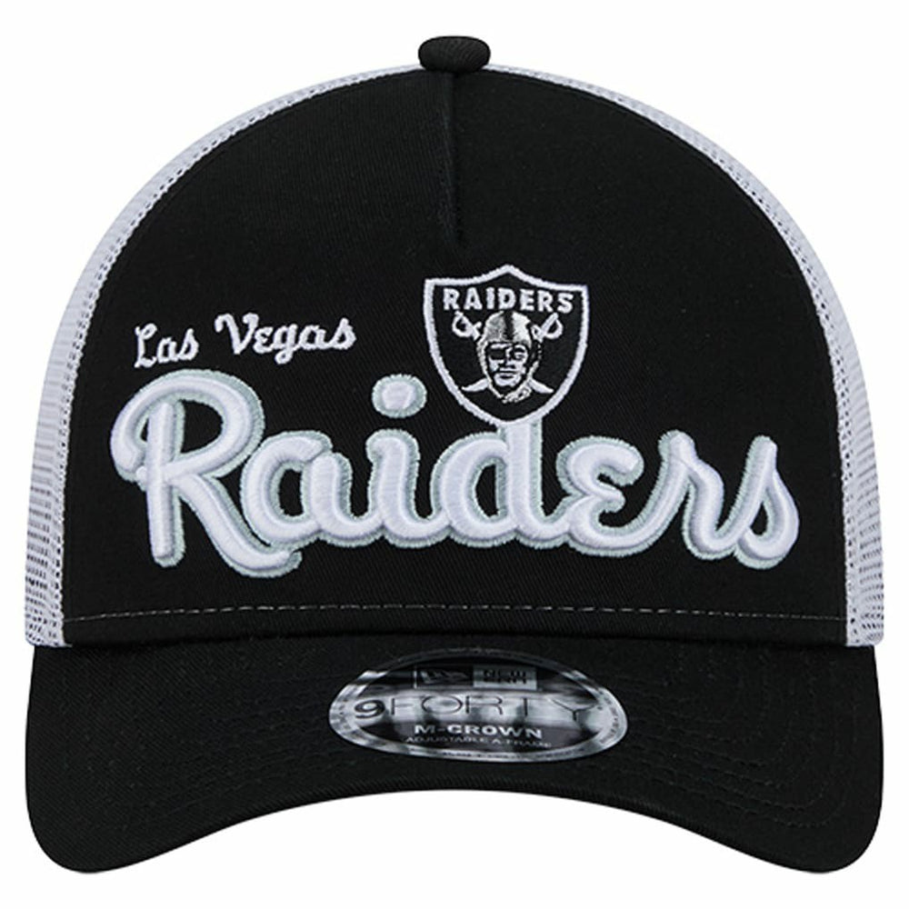 Las Vegas Raiders New Era Side Lines 9FORTY Adjustable Hat Black