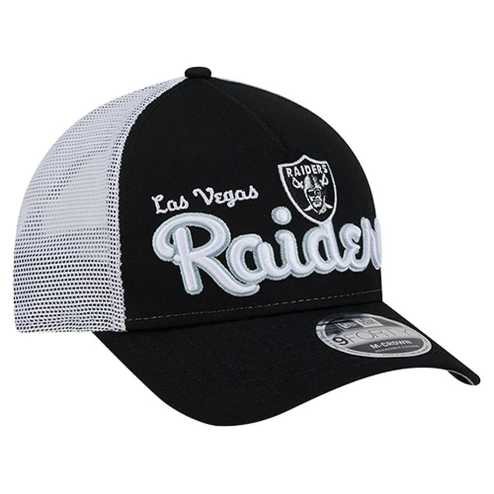Las Vegas Raiders New Era Side Lines 9FORTY Adjustable Hat Black