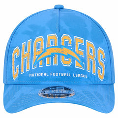 Los Angeles Chargers New Era Tie Dye Fade 9Forty M-Crown A-Frame Adjustable Hat Powder Blue