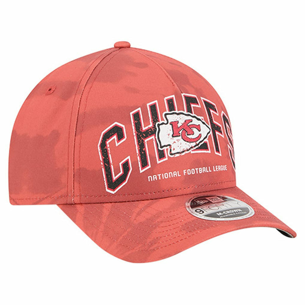 Kansas City Chiefs New Era Tie Dye Fade 9Forty M-Crown A-Frame Adjustable Hat Red