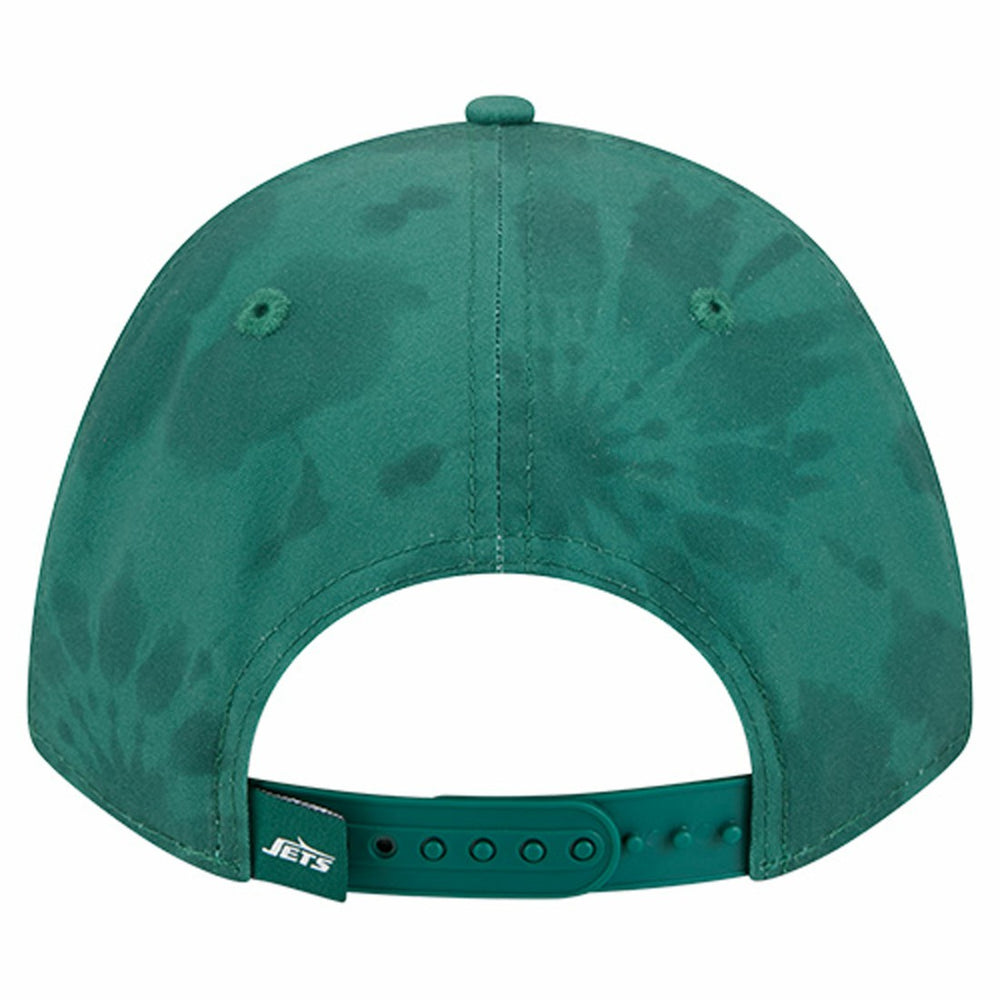 New York Jets New Era Tie Dye Fade 9Forty M-Crown A-Frame Adjustable Hat Green