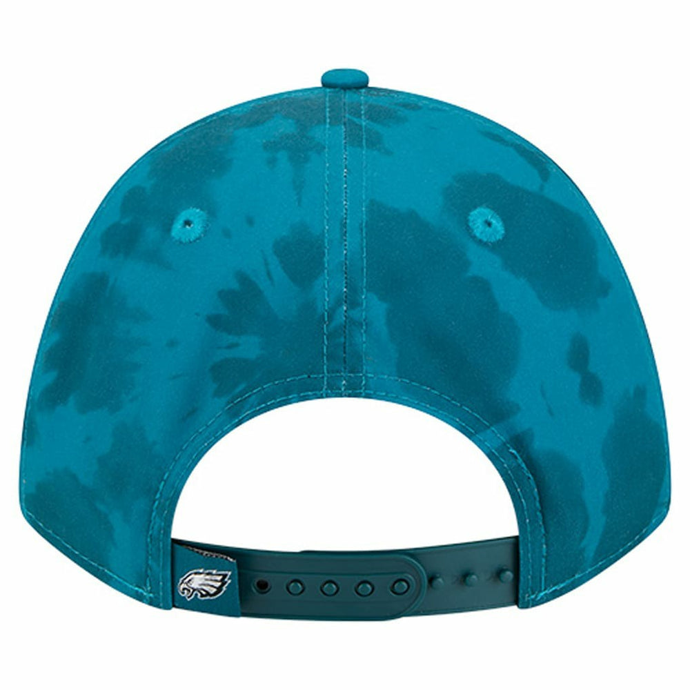Philadelphia Eagles New Era Tie Dye Fade 9Forty M-Crown A-Frame Adjustable Hat Midnight Green