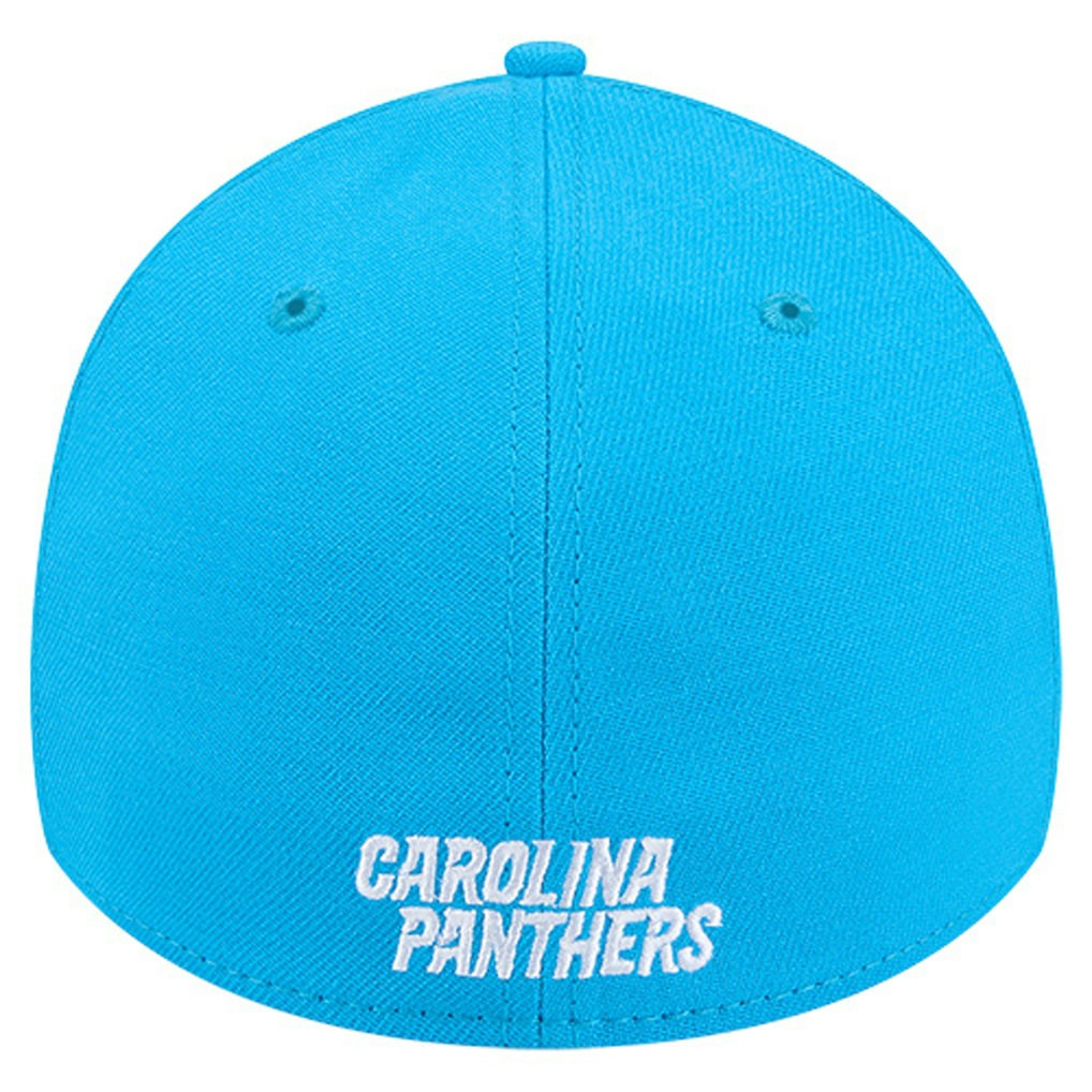 Carolina Panthers New Era Overlap Logo 39THIRTY Stretch Fit Hat Blue