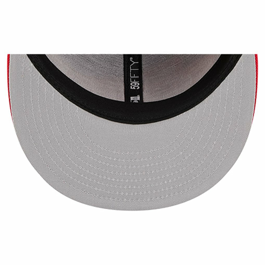 Kansas City Chiefs New Era Overlap Wordmark 59FIFTY Fitted Hat Red