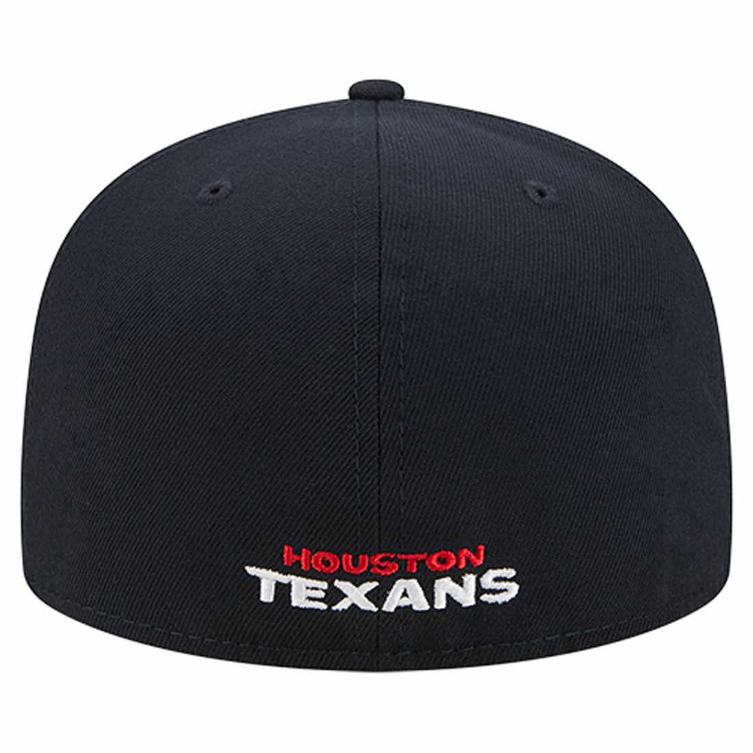 Houston Texans New Era Overlap Wordmark 59FIFTY Fitted Hat Navy