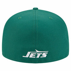New York Jets New Era Overlap Wordmark 59FIFTY Fitted Hat Green