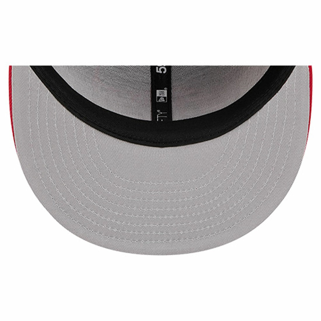 Tampa Bay Buccaneers New Era Overlap Wordmark 59FIFTY Fitted Hat Red