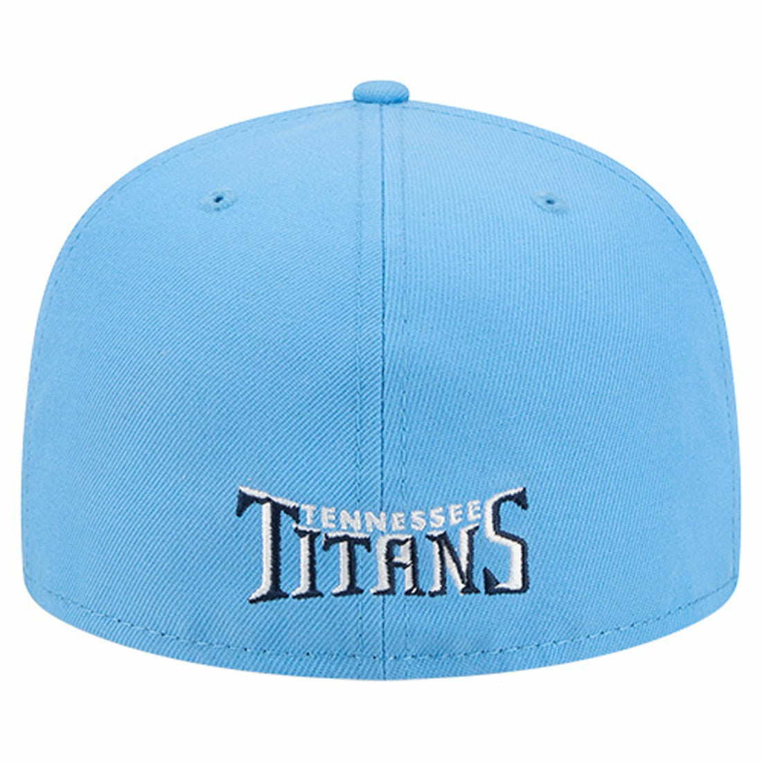 Tennessee Titans New Era Overlap Wordmark 59FIFTY Fitted Hat Light Blue