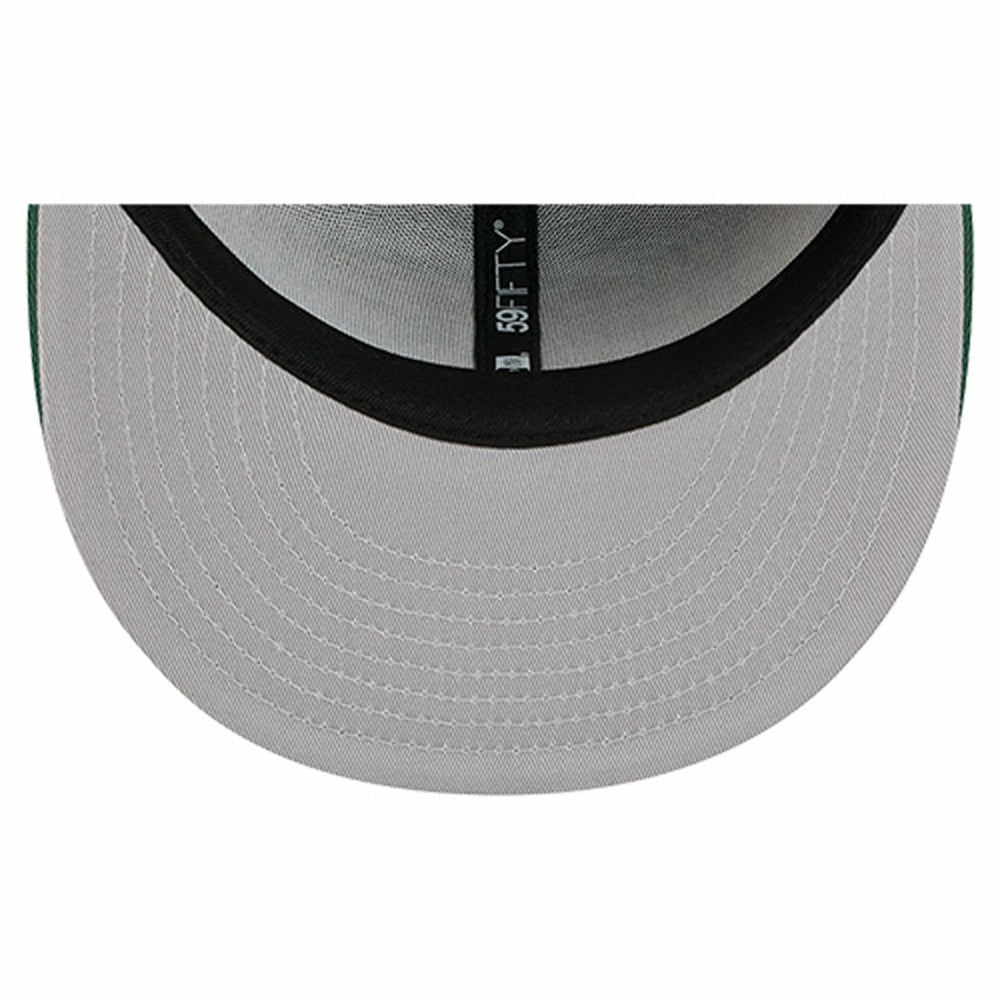 Green Bay Packers New Era Overlap Wordmark 59FIFTY Fitted Hat Green