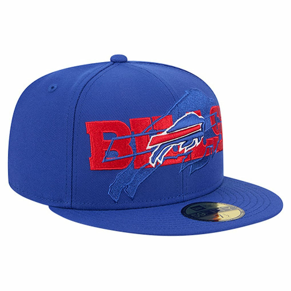 Buffalo Bills New Era Overlap Wordmark 59FIFTY Fitted Hat Royal
