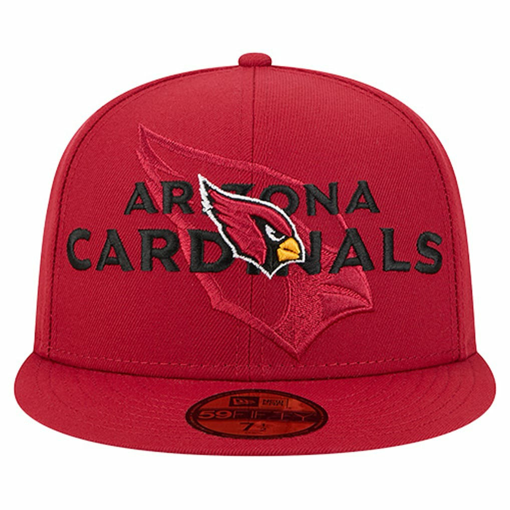 Arizona Cardinals New Era Overlap Wordmark 59FIFTY Fitted Hat Cardinal