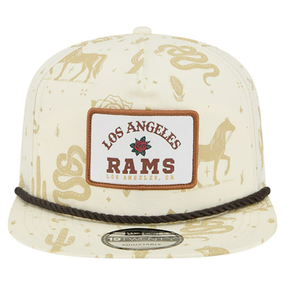 Los Angeles Rams New Era Desert Rose 19TWENTY Adjustable Hat Cream