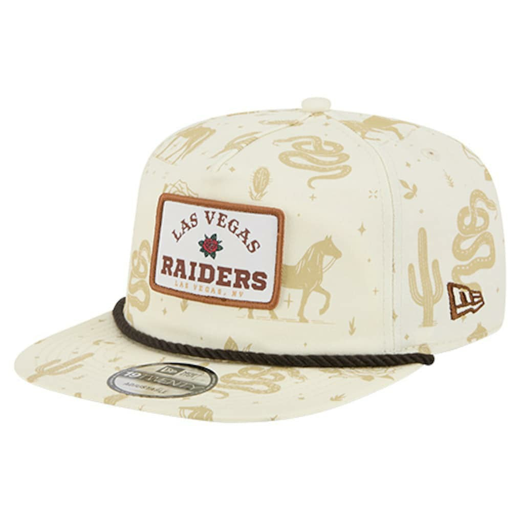 Las Vegas Raiders New Era Desert Rose 19TWENTY Adjustable Hat Cream