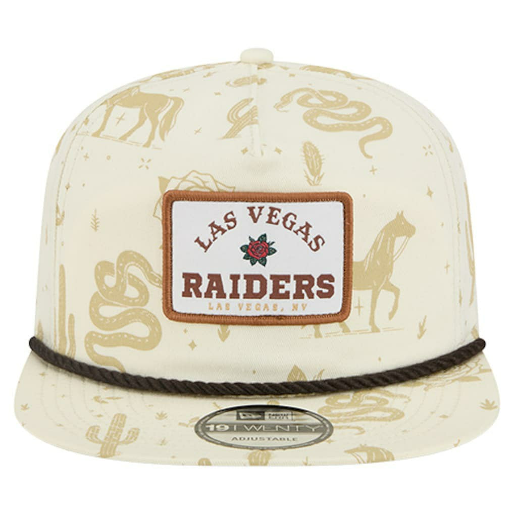 Las Vegas Raiders New Era Desert Rose 19TWENTY Adjustable Hat Cream