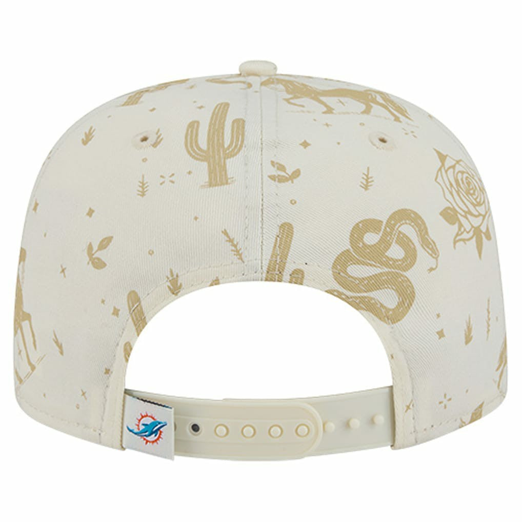 Miami Dolphins New Era Desert Rose 19TWENTY Adjustable Hat Cream