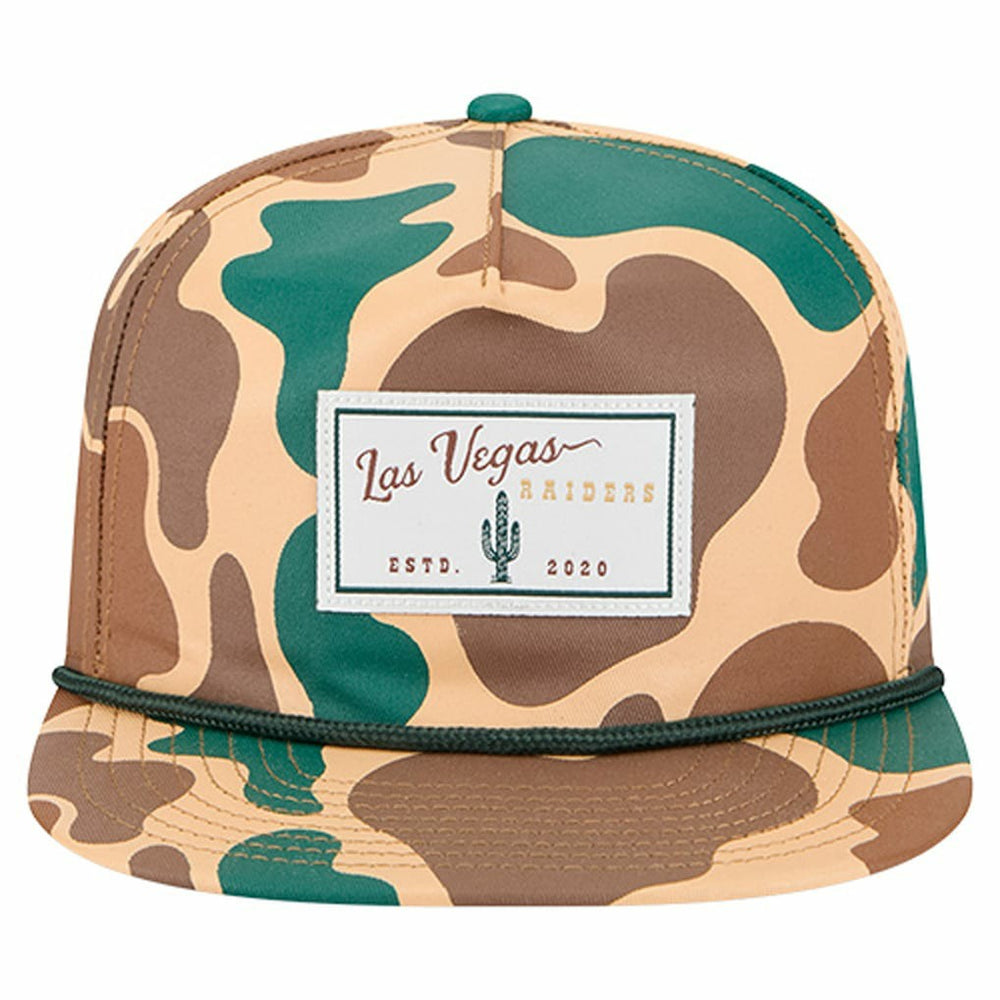 Las Vegas Raiders New Era Duck Rope 19TWENTY Snapback Hat Camo
