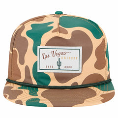 Las Vegas Raiders New Era Duck Rope 19TWENTY Snapback Hat Camo