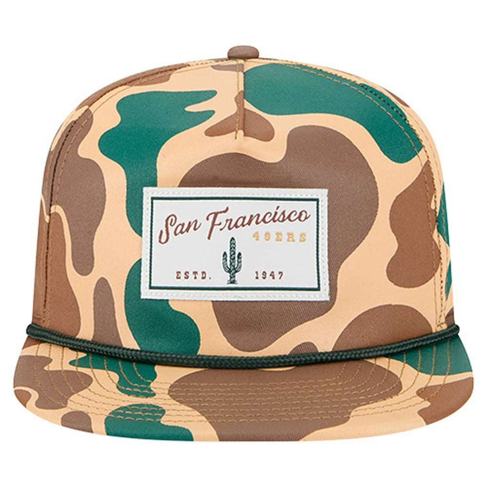 San Francisco 49ers New Era Duck Rope 19TWENTY Snapback Hat Camo