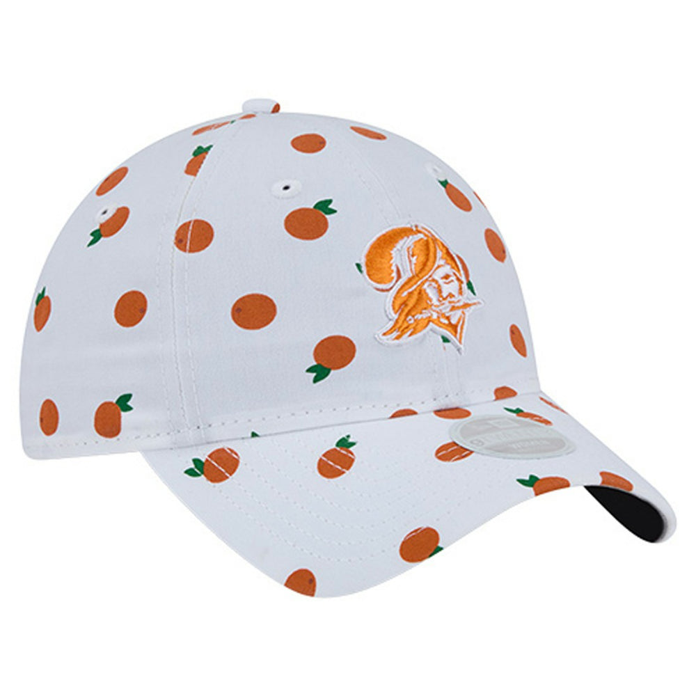 Tampa Bay Buccaneers New Era Women's Fruit Pattern 9TWENTY Adjustable Hat White