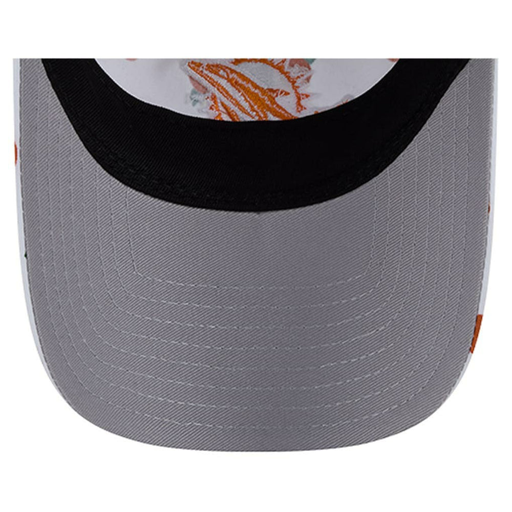 Miami Dolphins New Era Women's Fruit Pattern 9TWENTY Adjustable Hat White
