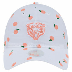 Chicago Bears New Era Women's Fruit Pattern 9TWENTY Adjustable Hat White