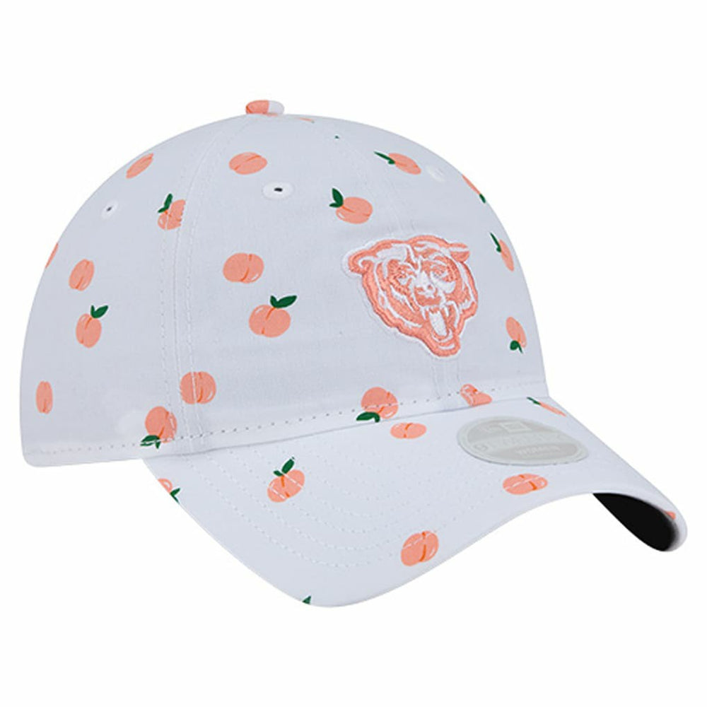 Chicago Bears New Era Women's Fruit Pattern 9TWENTY Adjustable Hat White