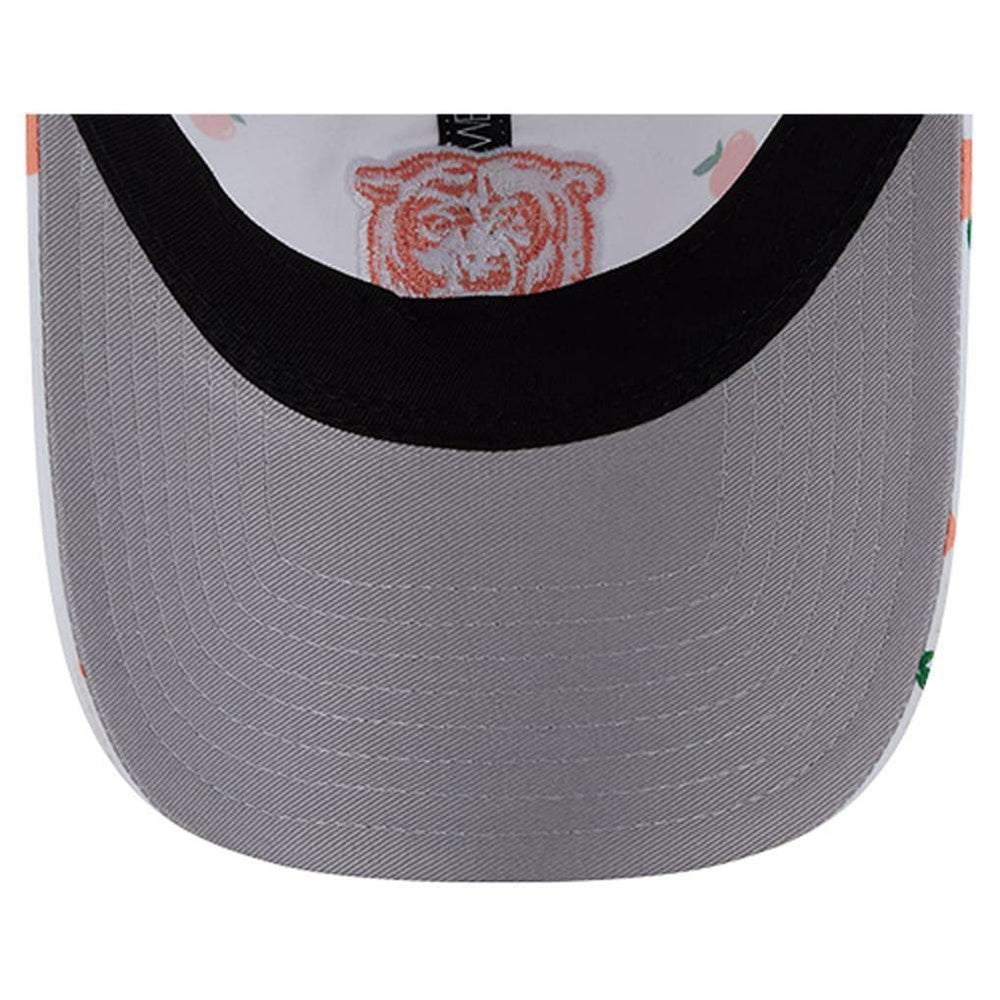 Chicago Bears New Era Women's Fruit Pattern 9TWENTY Adjustable Hat White