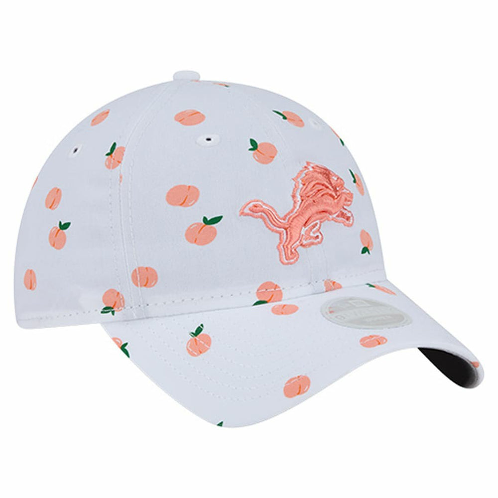 Detroit Lions New Era Women's Fruit Pattern 9TWENTY Adjustable Hat White