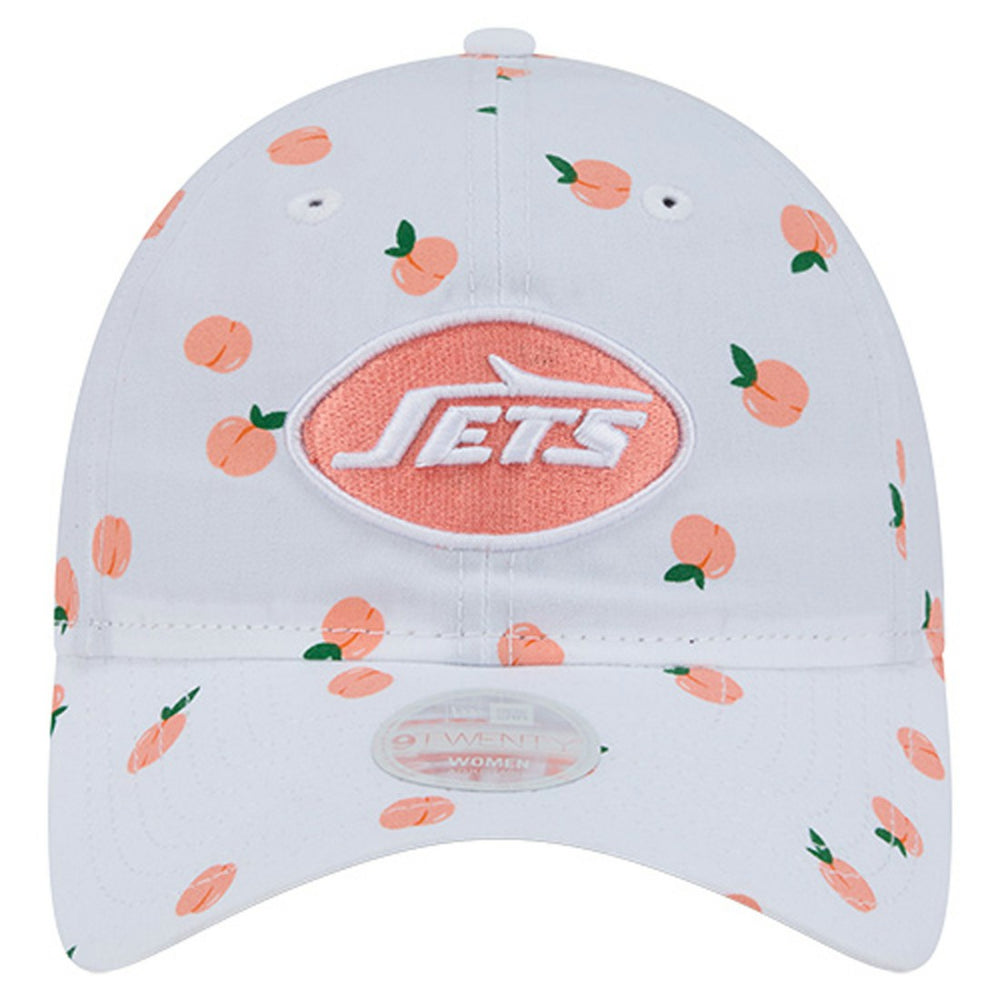 New York Jets New Era Women's Fruit Pattern 9TWENTY Adjustable Hat White